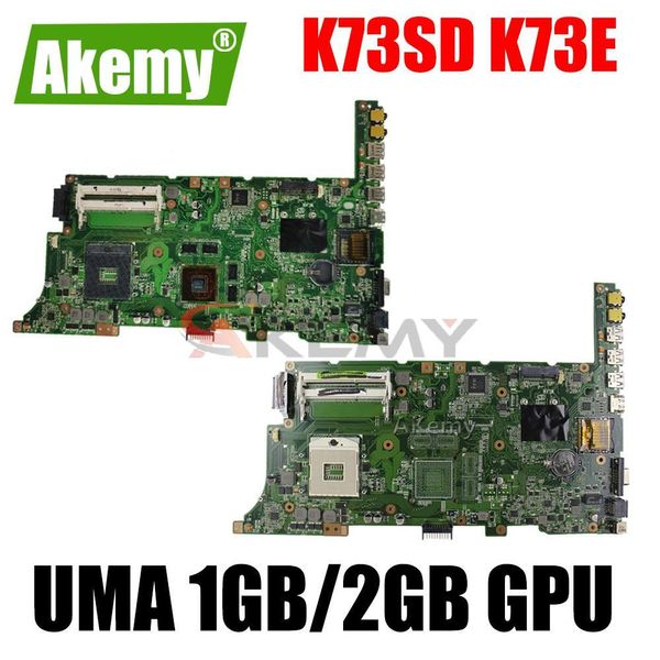 Placa base akemy k73sd k73e portátil Motherboard UMA o 1GB/2GB GPU para ASUS K73SD K73S K73E X73E K73SJ K73SV K73SM PRISTA ORIGINAL ORIGINAL