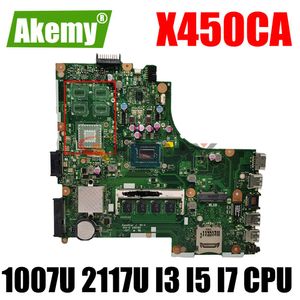 Motherboard Akemy X450CA Origineel moederbord voor ASUS X450CC X450VP X450CA X450C LAPTOP MOEDER BORD W/ 1007U 2117U I3 I5 I5 I5 I7 CPU 4GB RAM GM