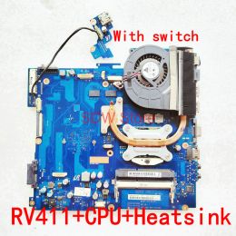 Motherboard BA4101423A BA4101881A BA6200548A LAPTOP MOEDERWAARDER VOOR SAMSUNG NPRV411 RV411 HOUDBARD+ GRATIS CPU+ HeatSink+ aan / uit -knop