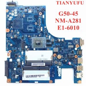 Carte mère NOUVEAU NMA281 BANDE MAINTRANTE POUR LENOVO G5045 APLUMAGE MONDE ACLU5 / ACLU6 avec E16010 CPU DDR3L PC3L Mémoire Mémoire