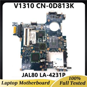 Placa base CN0D813K 0D813K D813K Alta calidad para Vostro 1310 Laptop Motherboard Jal80 PM965 GPU GRACHICS DDR2 LA4231P 100%Probado completo OK