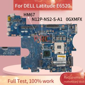 Carte mère CN0GXMFX 0GXMFX pour Dell Latitude E6520 ordinateur portable Motherboard LA6563P HM67 N12PNS2SA1 DDR3 NOTOR