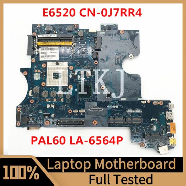 Carte mère CN0J7RR4 0J7RR4 J7RR4 Boîte principale pour Dell Latitude E6520 ordinateur portable PAL60 LA6564P HM65 100% Testé complet Fonctionnement bien