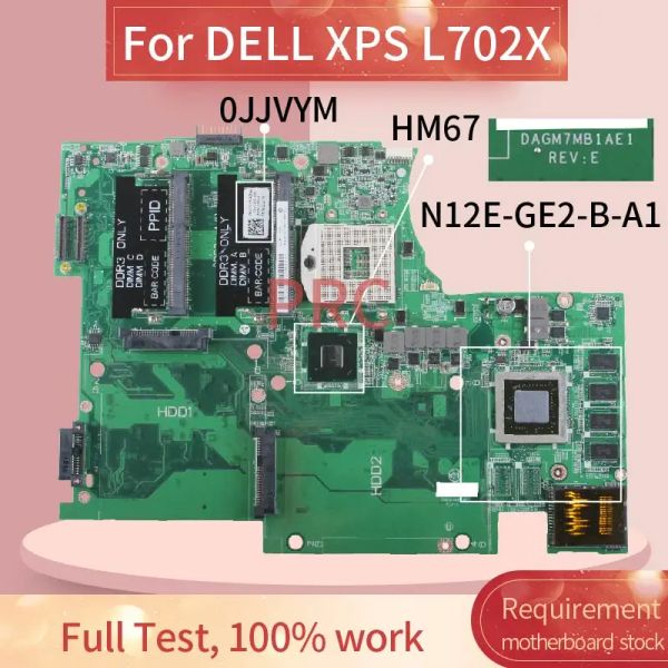 Carte mère CN0Jjvym 0jjvym pour Dell XPS 17R L702X 2D GT550M 1GB VATTOP MONDE DAGM7MB1AE1 DAGM7MB1AD0 HM67 DDR3 BOARTOR