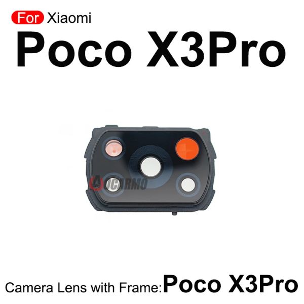 Couvre-carte Mère Couvre-chaleur Sticker dissipatrice et lentilles de la caméra avec partie de remplacement du cadre pour Xiaomi Poco X3 / X3 Pro