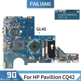 Moederbord DA0AX3MB6B0 voor HP Pavillion CQ42 G42 G62 NOTBOEB MACHTBOARD DA0AX3MB6C1 DA0AX3MB6C2 GL40 605140001 LAPTOP MOEDER BORD DDR3