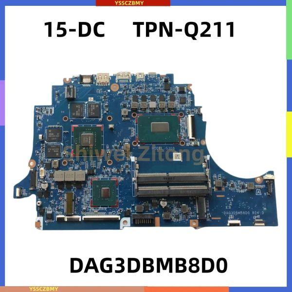 Carte mère DAG3DBMB8D0 G3DB pour HP Omen 15DC TPNQ211 ordinateur portable Motorard L24331601 avec carte vidéo Intel I78750H CPU GTX1050TI 4GB