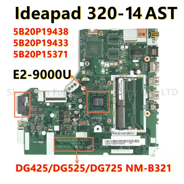 Placa base DG425 DG525 DG725 Teclado NMB321 para Lenovo 32014AST Laptop Motorboxboard AMD CPU E29000 PRUEBA BIEN