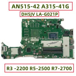 Carte mère pour Acer Aspire AN51542 A31541G Branche mère d'ordinateur portable avec AMD R3 2200 R52500 R72700 CPU DH5JV LAG021P DDR4 entièrement testé