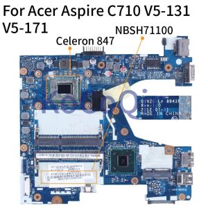 Placa base para Acer Aspire C710 V5131 V5171 Celeron 847 Notebook Parrinboard NBSH71100 LA8943P SR08N DDR3 LAPTOP PELOTOR