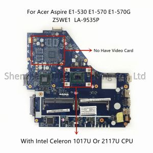 Carte mère pour Acer Aspire E1530 E1570 E1570G Branche mère d'ordinateur