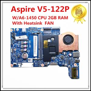 Moederbord voor Acer Aspire V5122P Laptop Moederbord met AMD A61450 CPU 2GB RAM NBM8W11001 48.4LK03.011 DDR3 100% getest snel schip