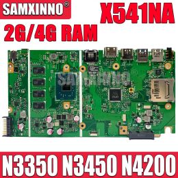 Moederbord voor Asus Vivobook X541N A541N Laptop Motherboard 2GB 4GB RAM N3350 N3450 N4200 CPU X541NA NOOTBOOK MACHTBOUD