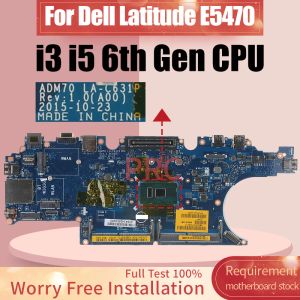 Carte mère pour Dell Latitude E5470 Ordinateur Motherboard LAC631P 0HCP0K 0C0NC4 00VJ1G 0C0NC4 00VJ1C I3 I5 6th Gen CPU Note de carnet