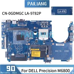 Carte mère pour Dell Precision M6800 ordinateur portable CN0GDMGC LA9782P SR17C EDP DDR3 Note de carnet Board Main Tested Fothed 100% Working