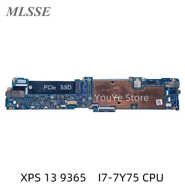 Carte mère pour Dell XPS 13 9365 carte mère d'ordinateur portable avec i77y75 CPU 16GB RAM LAD781P CN 0T10JP / 0VP9G1 / 066YYK 100% Navire rapide testé Fast