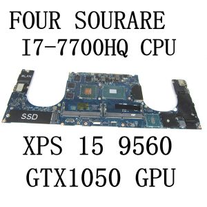 Carte mère pour Dell XPS 15 9560 Branche mère d'ordinateur portable avec I77700HQ CPU et 4GB GTX1050 GPU CAM00 / 01 LAE331P CN0YH90J 0YH90J