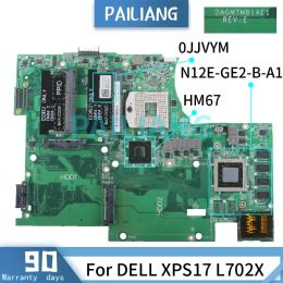 Moederbord voor Dell XPS17 L702X laptop moederbord CN0JJVYM 0JJVYM DAGM7MB1AE1 N12EGE2BA1 HM67 DDR3 NOOTBUIK MACHTBOARD TESED