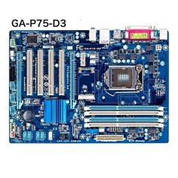 Carte mère pour Gigabyte GAP75D3 Motherboard 32 Go LGA 1155 DDR3 ATX Boîte principale 100% testée OK Fonctionnement entièrement livraison gratuite