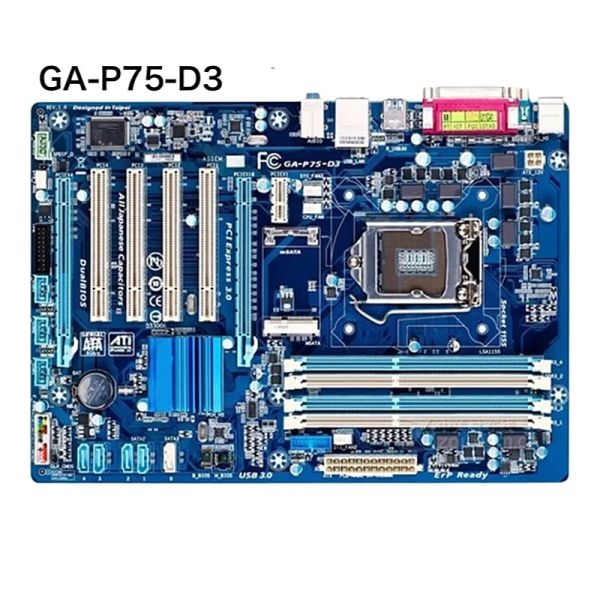 Placa base para gigabyte gap75d3 placa base 32GB LGA 1155 DDR3 ATX Parrando 100% probado OK OK TOMPLY FRATIS Envío gratuito