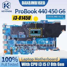 Carte mère pour HP Probook 440 450 G6 Notebook Board Main Dax8JMB16E0 L44883 L44884601 L44885601 L44881601 I3 I5 I7 8th Herme