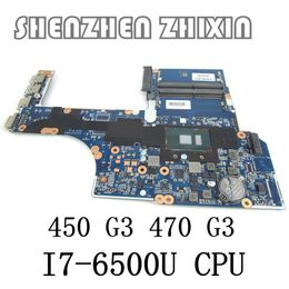 Carte mère pour HP Probook 450 G3 470 G3 Ordinateur Motherard I76500U CPU 855674001 855674601 DAX63CMB6C0