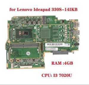 Moederbord voor Lenovo 330S14IKB 330S14ast laptop moederbord met CPU I3 7020U RAM 4GB DDR4 100% Testwerk verzenden