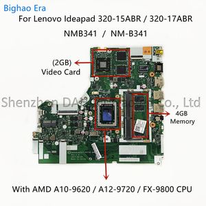 Carte mère pour Lenovo IdeaPad 32015ABR 32017abr carte mère d'ordinateur portable avec AMD A10 A12 CPU 4GBRAM 2GBGPU NMB341 NMB341 Boîte principale 100% nouvelle