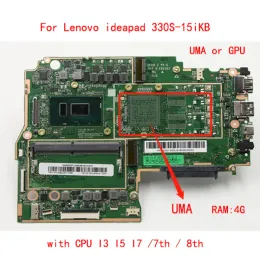 Carte mère pour Lenovo IdeaPad 330S15IKB / 330S15St Board mère d'ordinateur portable avec CPU i3 i5 i7 / 7e / 8th RAM 4G + GPU RX535 / R540 100% de travail de test