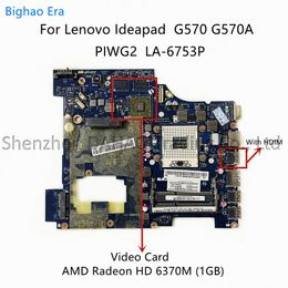 Moederbord voor Lenovo IdeaPad G570 G570A Laptop Moederbord PIWG2 LA6753P met HM65 -chipset HD6370M 1GB videokaart 100% volledig getest
