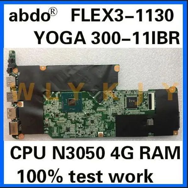 Placa base para Lenovo Yoga 30011ibr Flex31130 300S11ibR Laptop Motajera.CPU N3050 4GB RAM 100% TRABA DE PRUEBA 5B20K13586