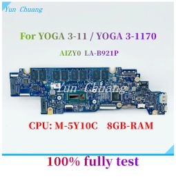 Moederbord voor Lenovo Yoga 31170 Yoga 3 11 Laptop Moederbord 5B20H33245 Aizy0 Lab921p Maatbord met M5Y10C CPU 8GBRAM 100% Werk gebruikt