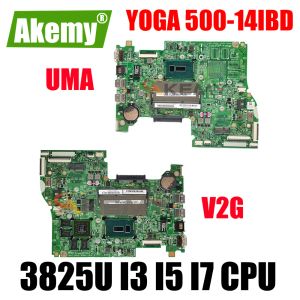 Moederbord voor Lenovo Yoga 50014IBD Flex31470 Yoga50014IBD Laptop Moederbord Maatschappij CPU 3825U I3 I5 I5 I7 5th Gen CPU DDR3 V2G GPU