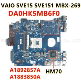 Moederbord voor Sony Vaio Sve15 SVE151 DA0HK5MB6F0 MBX269 LAPTOP MOEDERENBOARD HM70 A1892857A A1883850A MACHTBOARD 100% goed