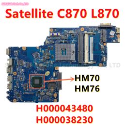 Carte mère pour le satellite Toshiba C870 L870 C875 L875 Carte mère d'ordinateur portable avec HM70 HM76 H00043580 H000046330 H000043480 H000038230 DDR3