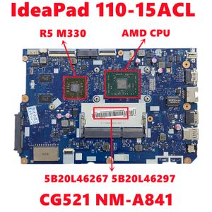 Motherboard FRU 5B20L46267 5B20L46297 voor Lenovo IdeaPad 11015ACL Laptop Moederbord CG521 NMA841 met AMD CPU R5M330 GPU DDR3 100% Test