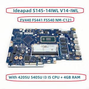 Motherboard FV440 FS441 FS540 NMC121 For Lenovo Ideapad S14514IWL V14IWL Laptop Motherboard With 4205U 5405U I3 I5 I7 CPU 4GB RAM DDR4