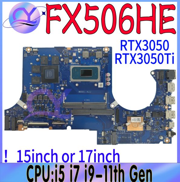 Placa base FX506H La portátil para la computadora portátil para ASUS TUF F15 FX506HC FX506HE FX506HCB FX706HC FX706HE FX706H I5 I7 I9 PRINTO 100% Funcionamiento
