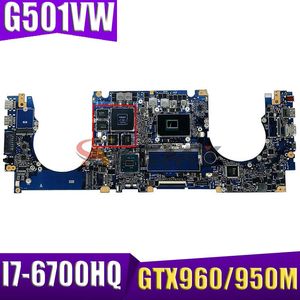 Motherboard G501V voor ASUS N501VW G501VW G58V UX501V UX501VW LAPTOP MOEDER BORD N501V MACHTBOARD GTX960M GTX950M I76700HQ CPU 8GBRAM