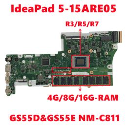 Motherboard GS55DGS55E NMC811 Maineboard voor Lenovo IdeaPad 515are05 Laptop moederbord met R3 R5 R7 CPU 4GB 8GB 16 GB RAM 100% getest OK
