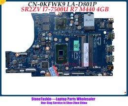 Carte mère de haute qualité CN0KFWK9 pour Dell Inspiron 5567 5767 Lipte-carte mère KFWK9 BAL20 LAD801P SR2ZV I77500U DDR4 TESTED TESTÉ