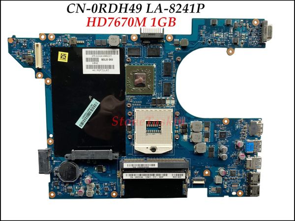 Carte mère de haute qualité CN0RDH49 pour Dell Vostro 3560 V3560 Liptop Motorard 0RDH49 QCL00 LA8241P HM77 DDR3 HD7670M 1 Go Carte vidéo