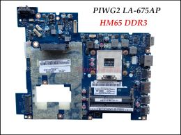 Moederbord Hoge kwaliteit PIWG2 LA675AP voor Lenovo IdeaPad G570 Laptop Moederbord HM65 PGA989 DDR3 100% getest