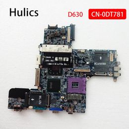 Carte mère Hulics Original ordinateur portable CN0DT781 0DT781 DT781 Boîte principale pour Dell Latitude D630 LA3301P DDR2 MAIN