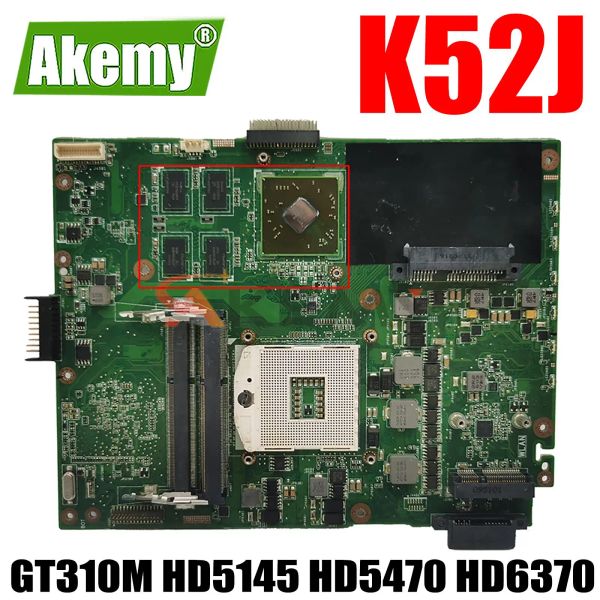 Placa base K52J Placao en la placa base con GT310M HD5145 HD5470 HD6370 para ASUS K52JC K52JB K52JK K52JR K52JT K52JU K52JE P52J LAPTOP LAPTOP LAPTOP