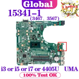 Moederbord Kefu 153411 Mainboard voor Dell Inspiron 15 3467 3567 Laptop Motherboard 4405U I3 I5 i7 7e Gen Uma DDR4