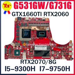 Placa base Kefu G531GW Laptop Tablero para ASUS ROG STRIX SCAR III G531 G531GU G531GV G531GW G731GW G731GV G731GU PRINBLO I79750H
