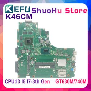 Moederbord kefu k46ca voor asus k46c k46cm k46cb a46cm laptop moederbord getest 100% werk origineel mainboard cpu 1007U/i3/i5/i7