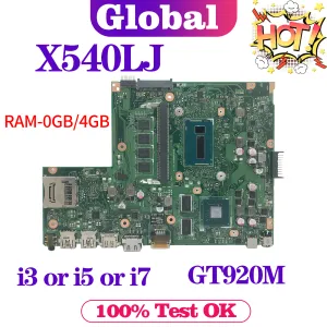 Carte mère Kefu Boîte principale pour Asus Vivobook A540LJ X540LJ F540LJ K540LJ R540LJ X540L ordinateur portable Motherboard i3 i5 i7 CPU RAM0GB / 4GB GT920M