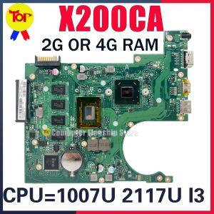 Moederbord kefu x200ca laptop moederbord voor asus x200c x200cap f200c f200ca 1007U 2117U i3 2g of 4Gram Maineboard 100% werkt